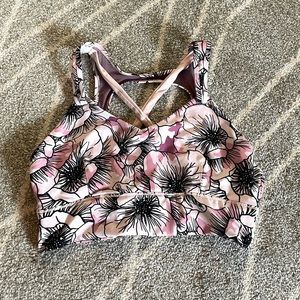 Born Primitive Milk & Muscles Nursing Sports Bra Flowers